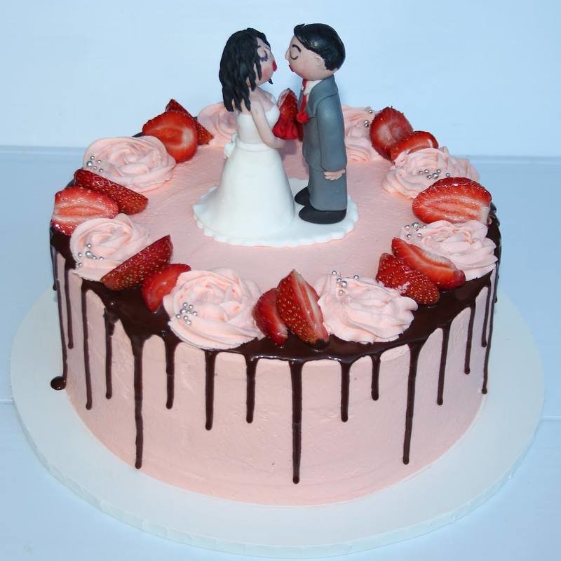 Кремовый торт "Свадьба"