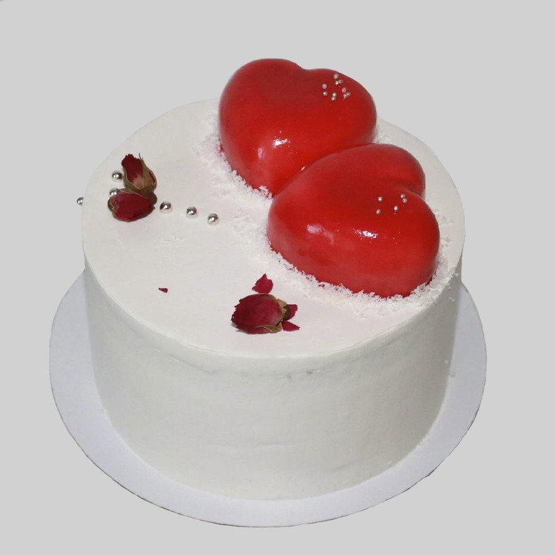 Торт на День святого Валентина 