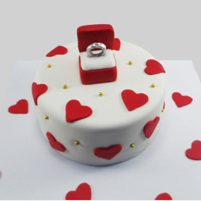 Торт на День святого Валентина 14