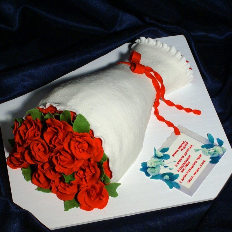 Торт "Букет роз"