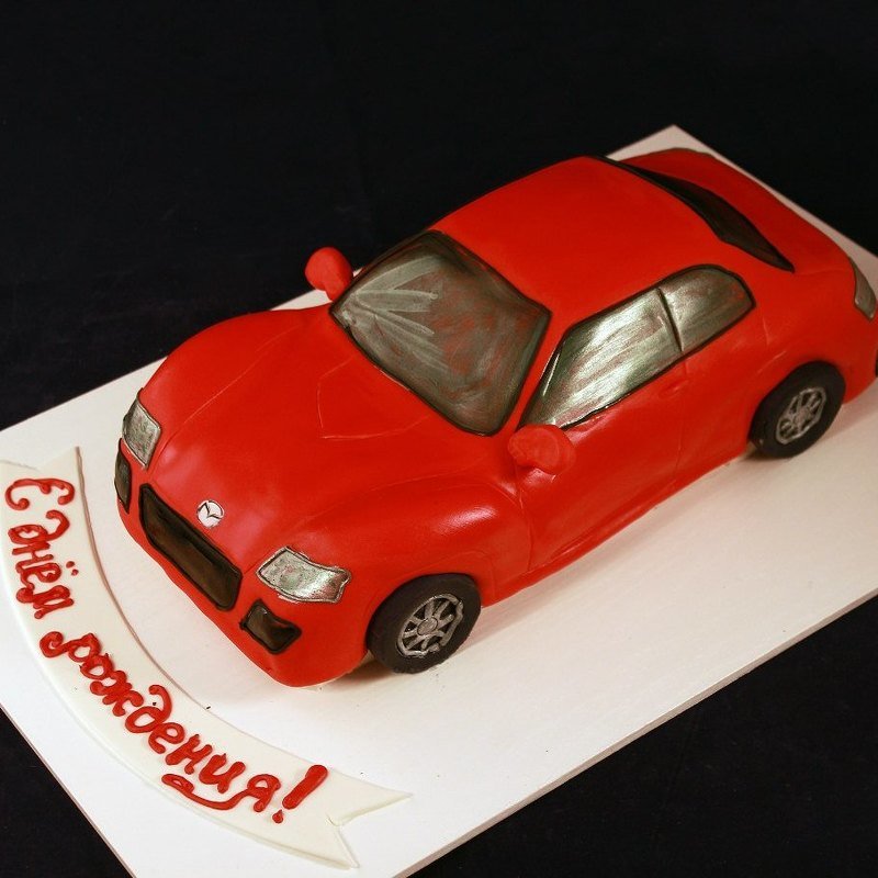Торт "Красная машина"